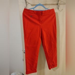 Red cotton pants